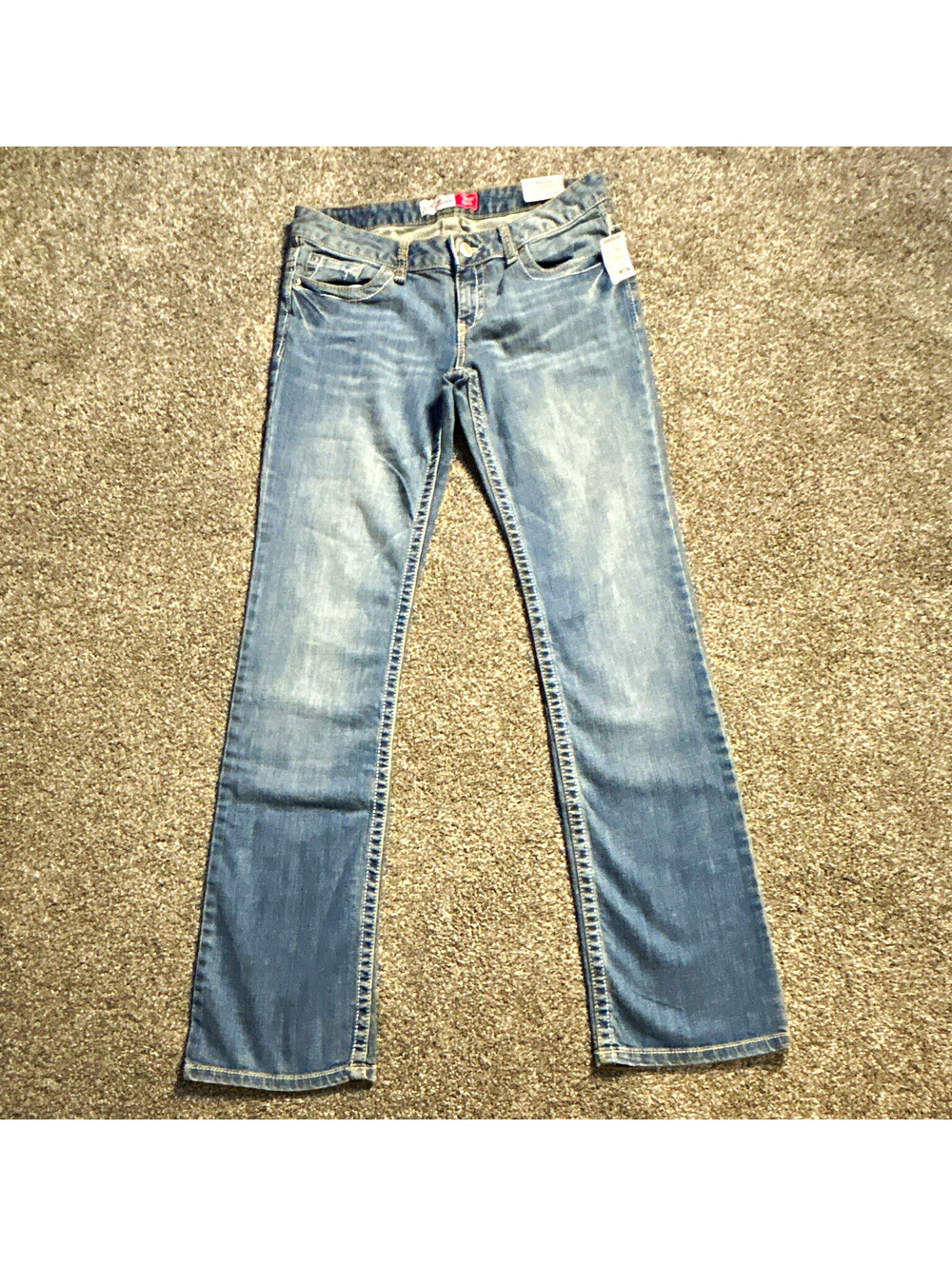 Vintage Y2K Aéropostale Juniors Bootcut Jeans Size 9L Low Rise Blue Medium Wash